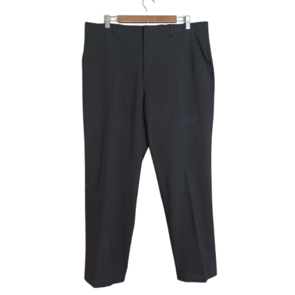 J. Ferrar Men's Classic Charcoal Black Dress Pants Slacks Size 38 X 30